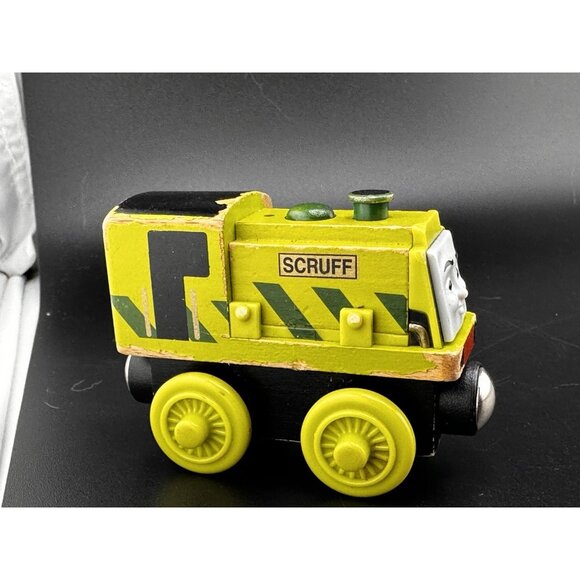 Thomas Wooden Railway 2012 Scruff Train Engine Lots Of Wear Mattel - Picture 4 of 8